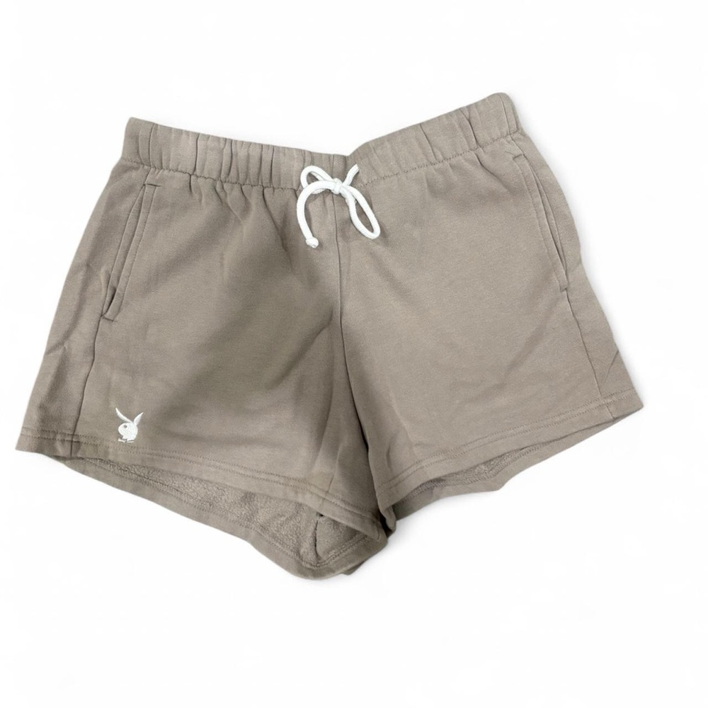 Playboy Women's Tan sweat Shorts